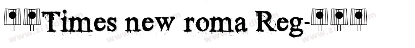 书宋Times new roma Reg字体转换